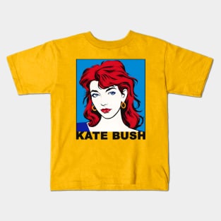 Kate Bush Comic Style Kids T-Shirt